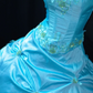 Strapless Appliqued Taffeta Ball Gown Quinceanera Dress fg8862
