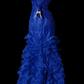 Sweetheart Strapless Ruffled Organza Mermaid Prom Dress fg8874