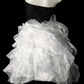 Strapless Rhinestone Waist Two Tone Ruffled Tulle Short Homecoming Dress fg8877
