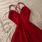 Simple Red Prom Dress Evening Dress       fg5225