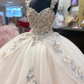 Quinceanera Dresses Lace Applique Beaded Bling Organza Sweet 16 Dress Ball Gown Prom Dress     fg888