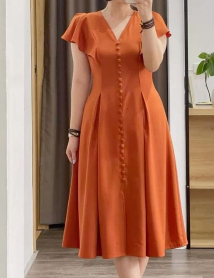 Sommer Kurzarm Beiläufige Lose Kleid Frau Solide Rüschen Vestidos Mode V-ausschnitt Kleider fg5782