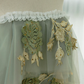 Light Green Strapless A-line Tulle Prom Dress,Unique Evening Dresses  fg8574