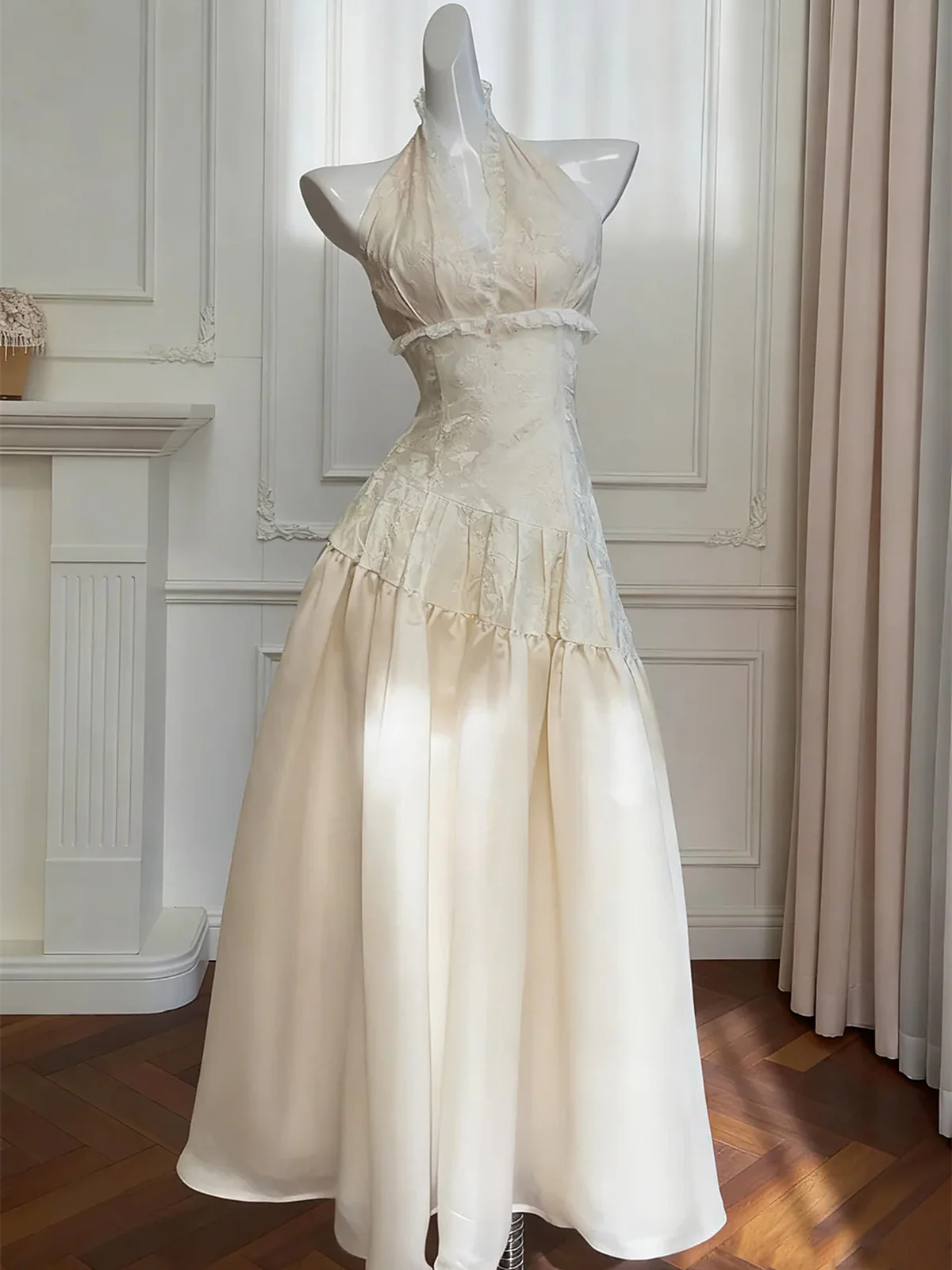 Buntes Meerjungfrau-Partykleid mit Pailletten und langen Abschlusskleidern fg8362
