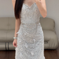 Off The Shoulder Beading Wedding Dress Sparkle Evening Dress Prom Party Dress  fg8631