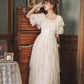 A Line Off Shoulder Wedding Dress Lace Princess Dress      fg7295