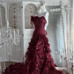 Ball Gown Burgundy Sweet 16 Dress Quinceanera Dresses fg8642