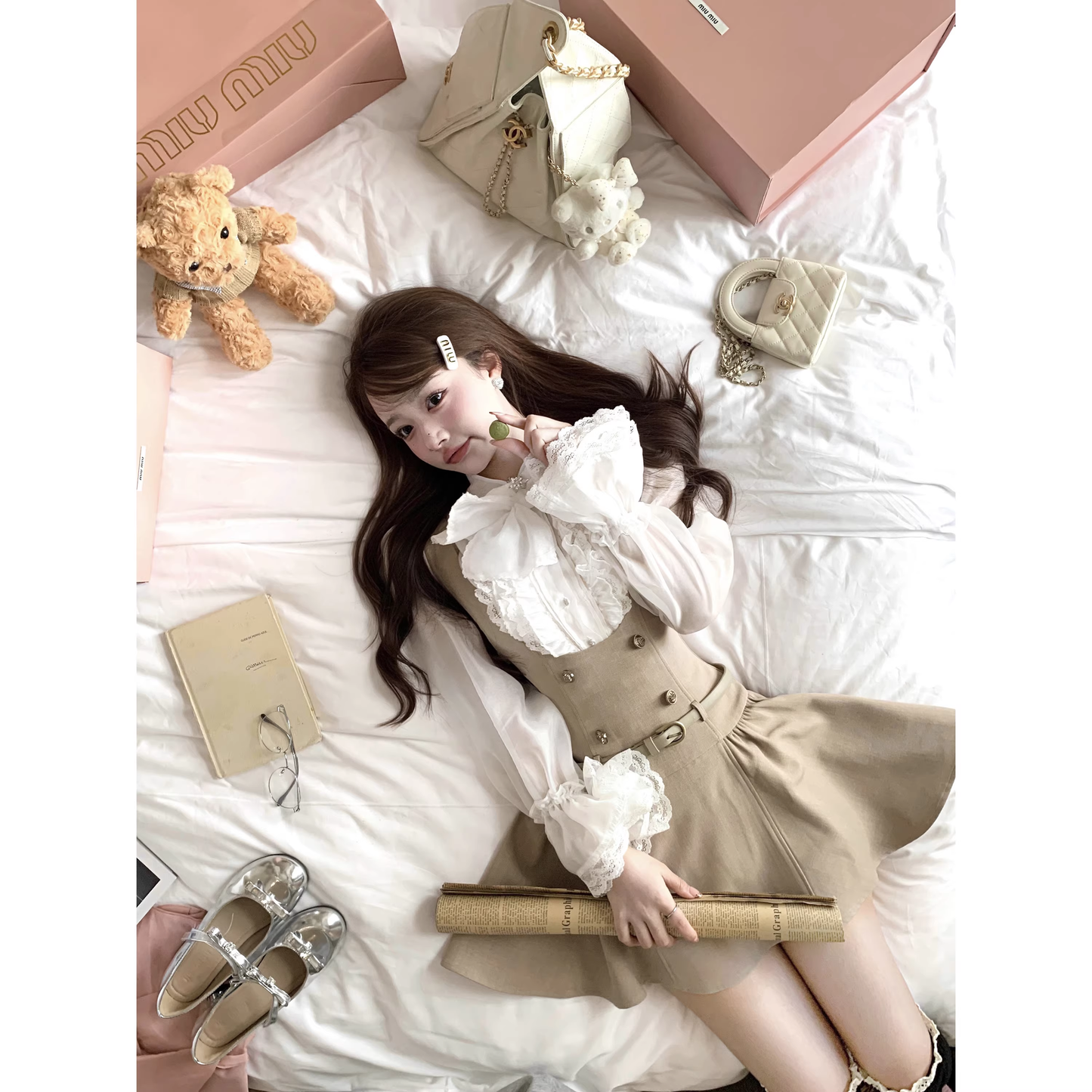 British style shirt autumn suit dress A33