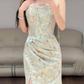 Flora Light Green Mermaid Prom Party Dress Evening Dress Birthday Outfit fg8605