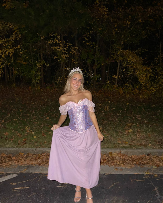 Off The Shoulder Lilac Princess Prom Dress Chiffon Birthday Dress fg8437