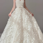 Sweetheart Neck Flower Lace Wedding Dress Elegant Wedding Gowns  fg8694