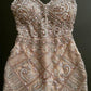 Shinning Crystal Beaded Sheath Short Homecoming Dress     fg28