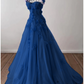 A-Line Prom Dresses Elegant Dress Formal Sweep / Brush Train Sleeveless Sweetheart Tulle with Pleats Sequin Appliques      fg4690