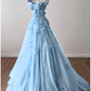 A-Line Prom Dresses Elegant Dress Formal Sweep / Brush Train Sleeveless Sweetheart Tulle with Pleats Sequin Appliques      fg4690