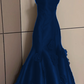 Elegantes schwarzes Spaghettiträger-Ballkleid Partykleid fg5366