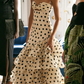 Strapless Polka Dots Dress Fashion Prom Evening Dresses For Women    fg6236