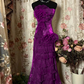 Grünes trägerloses langes Ballkleid, Lange Abendkleider fg7146