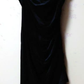 Robe de cocktail à volants en velours noir, robe de soirée, robe de bal (veste non incluse) fg7231