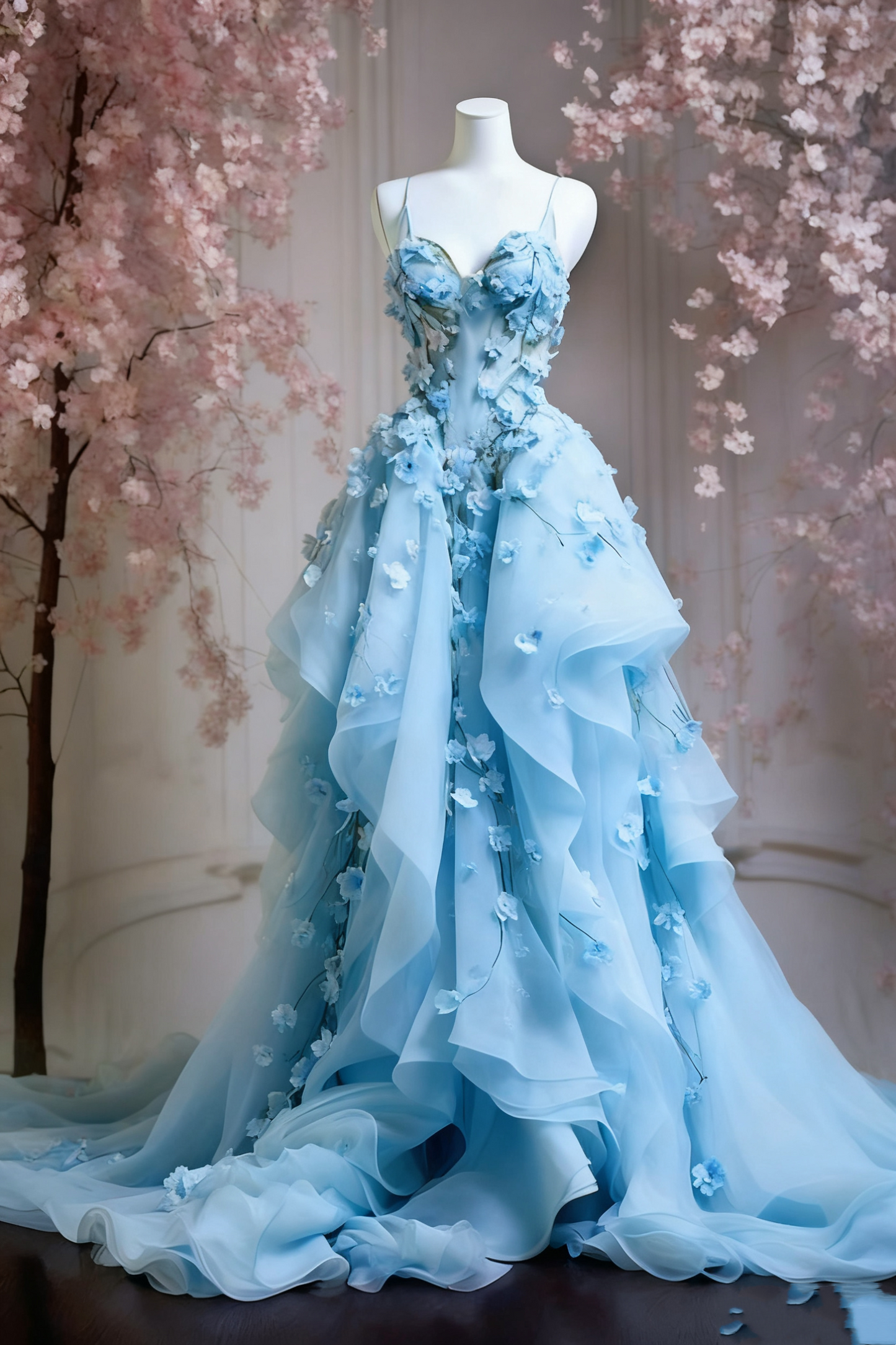 A Line Pink Tulle Long Prom Dress, Evening Formal Dress     fg7242