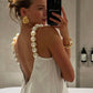 White Party Dress Short Prom Dress Birthday Dress     fg7427
