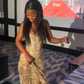 Sexy Gold Long Prom Dress Evening Party Dresses With Slit   fg7699