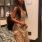 Sexy Gold Long Prom Dress Evening Party Dresses With Slit   fg7699