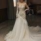 Sexy Mermaid Long Wedding Dress Evening Party Dresses    fg7702
