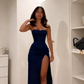 Strapless Formal Dress Long Evening Party Dresses  fg7769