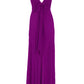 Pink Chiffon V Back Long Prom Dress Elegant Bridesmaids Dress      fg7333