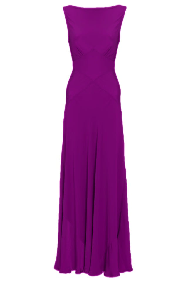 Pink Chiffon V Back Long Prom Dress Elegant Bridesmaids Dress      fg7333