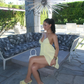 A Line Yellow Short Evening Dress Cocktail Dresses Short Party Dress   fg7895