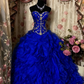 A Line Strapless Vintage Prom Dress Long Evening Dress   fg8042