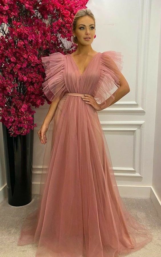 Fashion Pink Prom Dresses Long Sexy Prom Dress   fg2823