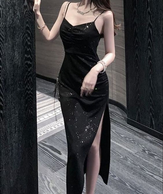 Black Prom Evening Party Dresses   fg2718