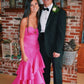 Chic Sheath Sweetheart Pink Prom Dresses    fg2729