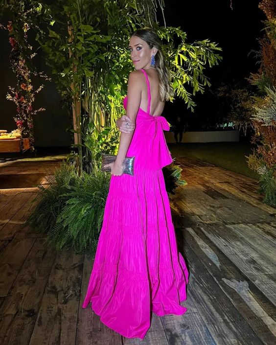 Hot Pink Prom Dress Women Sexy Dresses Elegant Party Dress     fg1970