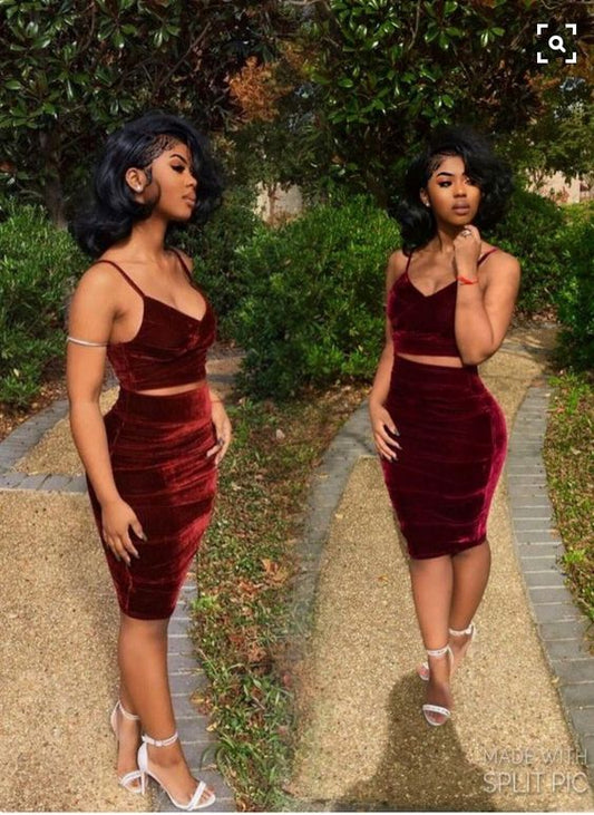 BURGUNDY PARTY PROM DRESS, GRADUATION HOMECOMING DRESSES    fg1359