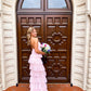 a-line pink long prom dress , unique prom dress     fg2142