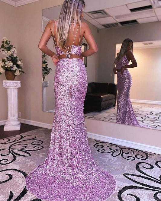Luxury Beaded Prom Evening Dresses,Spaghetti Straps Tulle Party Gown      fg1389