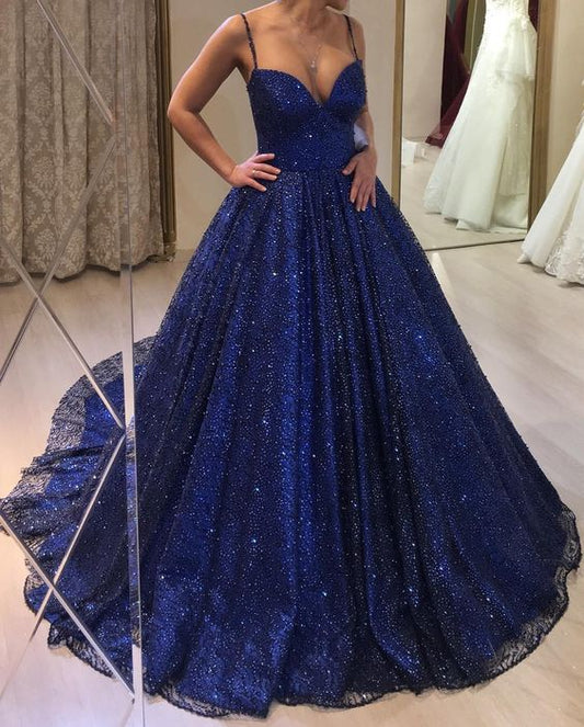 Blue Ball Gwon Prom Dress Women Sexy Dresses Elegant Party Dress     fg2001