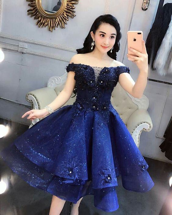 Chic Short Prom Dresses Women A-line Homecoming Dress     fg1776