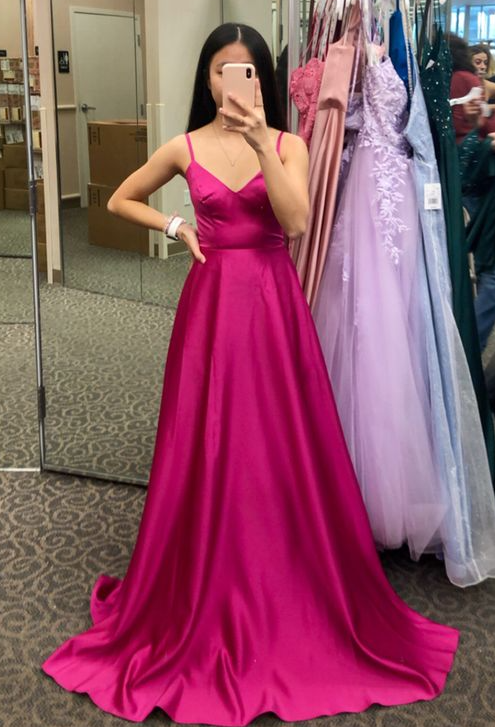 hot pink prom dress     fg1278