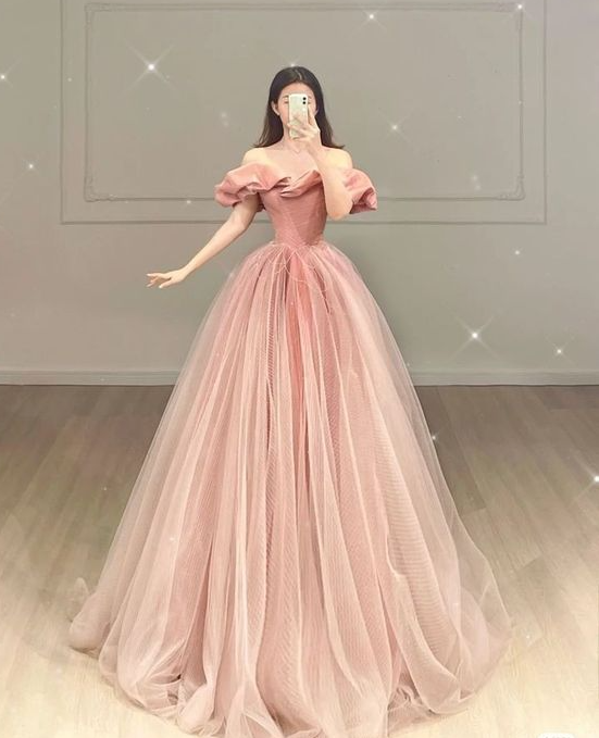 Pink Fashion Prom Dresses, Formal Evening Dresses    fg1783