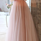 Handmade Retro Princess Off Shoulder Pink Prom Evening Dress    fg1036