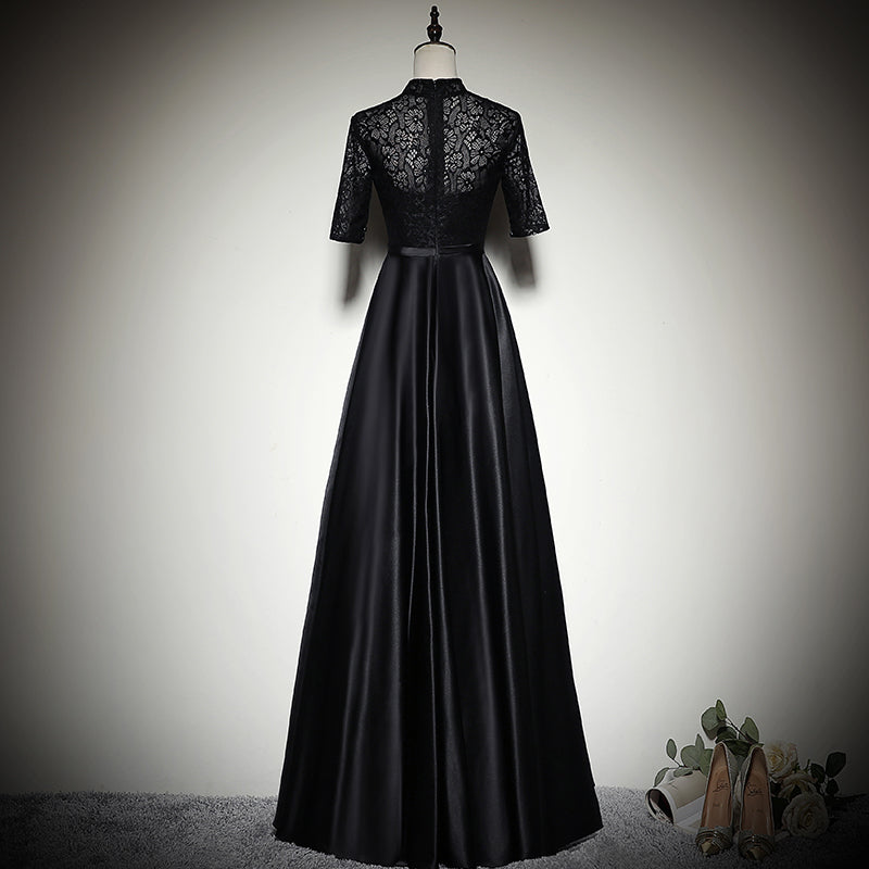 black evening dress prom dress      fg148