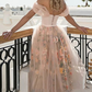 Tea Length Short Prom Dress Homecoming Short Gown with Flowers       fg502
