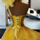 yellow evening Dress Prom Dresses Long     fg719
